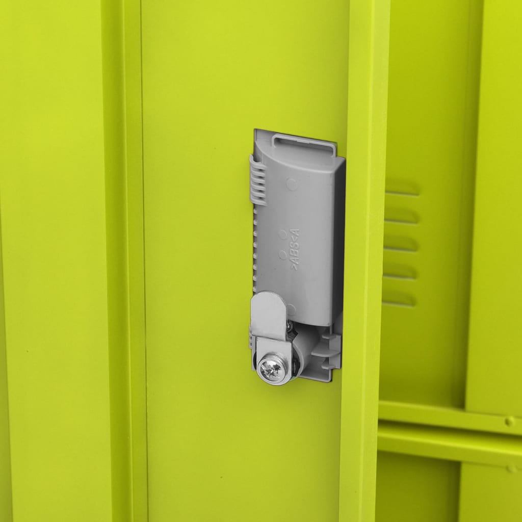 Lockerkasten 5 st 90x45x92,5 cm staal lichtgrijs en groen is nu te koop bij PeponiXL, paradijselijk wonen!