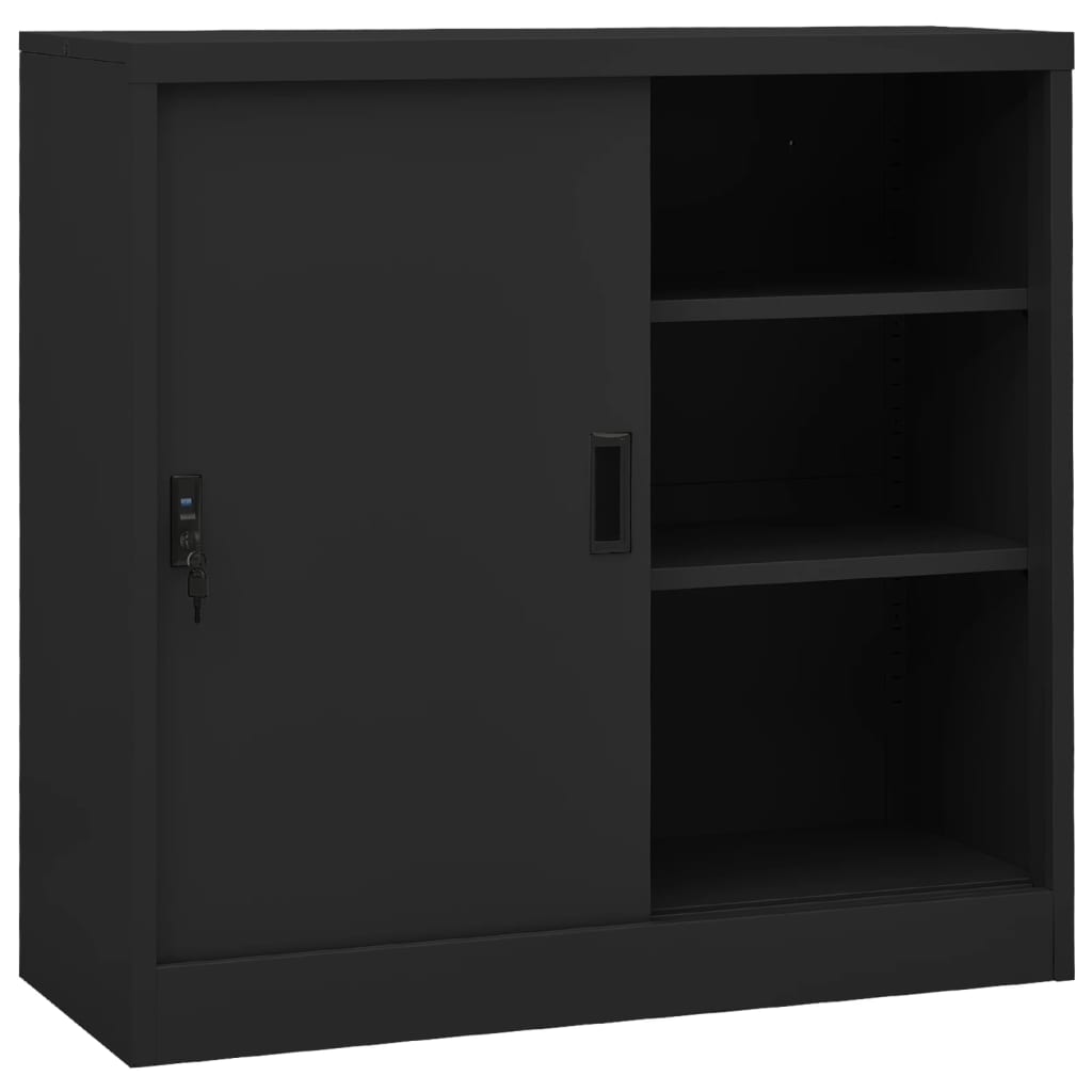 Schuifdeurkast met plantenbak staal antracietkleurig is nu te koop bij PeponiXL, paradijselijk wonen!