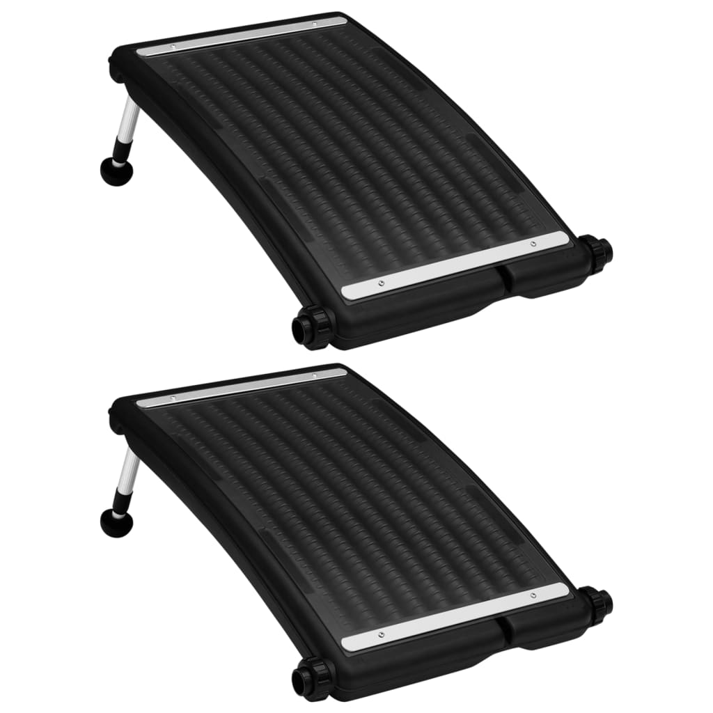 Zwembadverwarmingspaneel solar 2 st gebogen 72,5x46 cm is nu te koop bij PeponiXL, paradijselijk wonen!