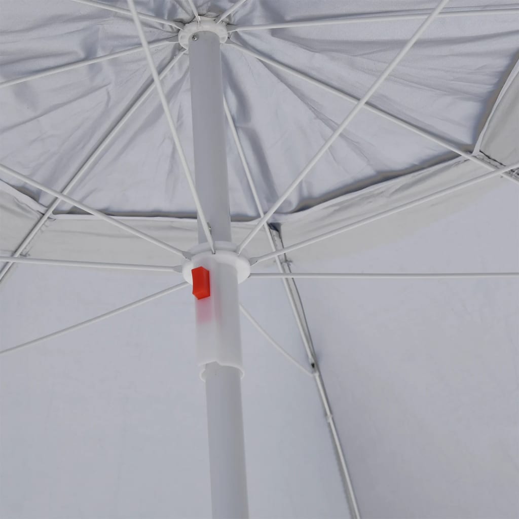 Strandparasol met zijwanden 215 cm zandkleurig is nu te koop bij PeponiXL, paradijselijk wonen!