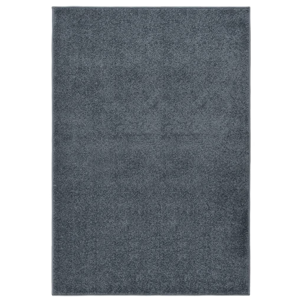 Vloerkleed kortpolig 160x230 cm antracietkleurig is nu te koop bij PeponiXL, paradijselijk wonen!