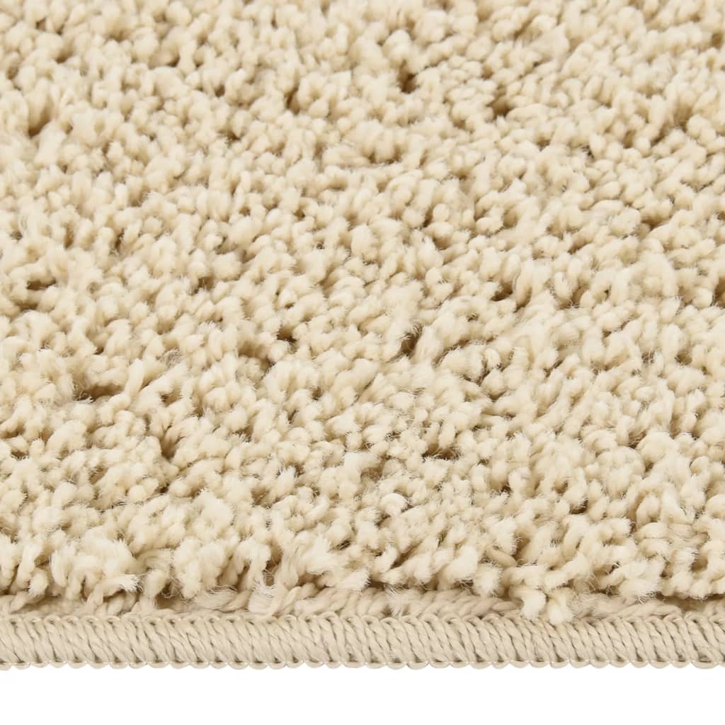 Vloerkleed shaggy anti-slip 200x290 cm crèmekleurig is nu te koop bij PeponiXL, paradijselijk wonen!