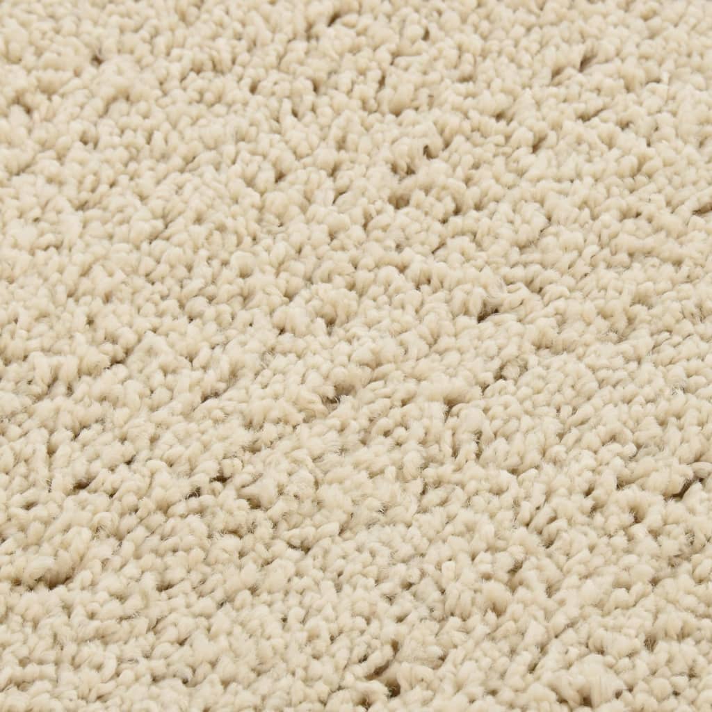 Vloerkleed shaggy anti-slip 200x290 cm crèmekleurig is nu te koop bij PeponiXL, paradijselijk wonen!
