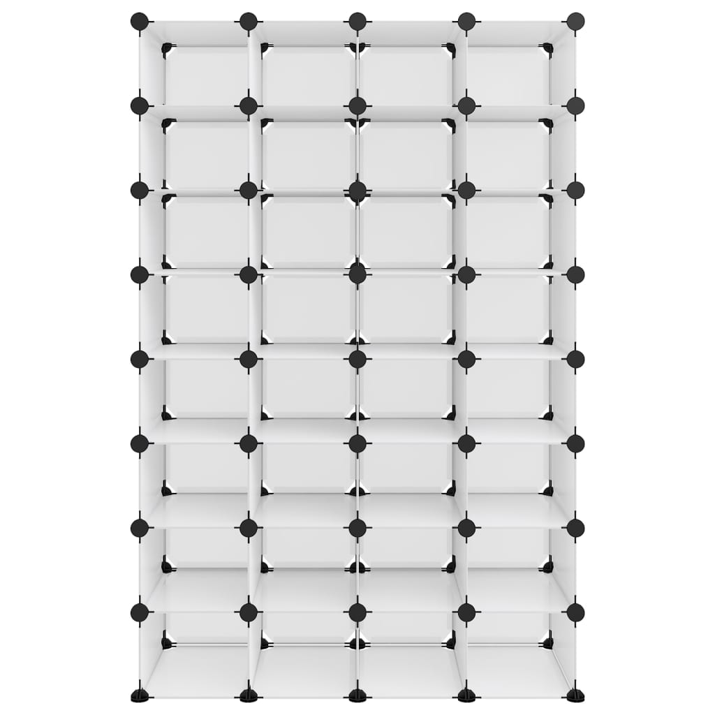 Schoenenrek 93x36,5x140 cm polypropeen transparant is nu te koop bij PeponiXL, paradijselijk wonen!