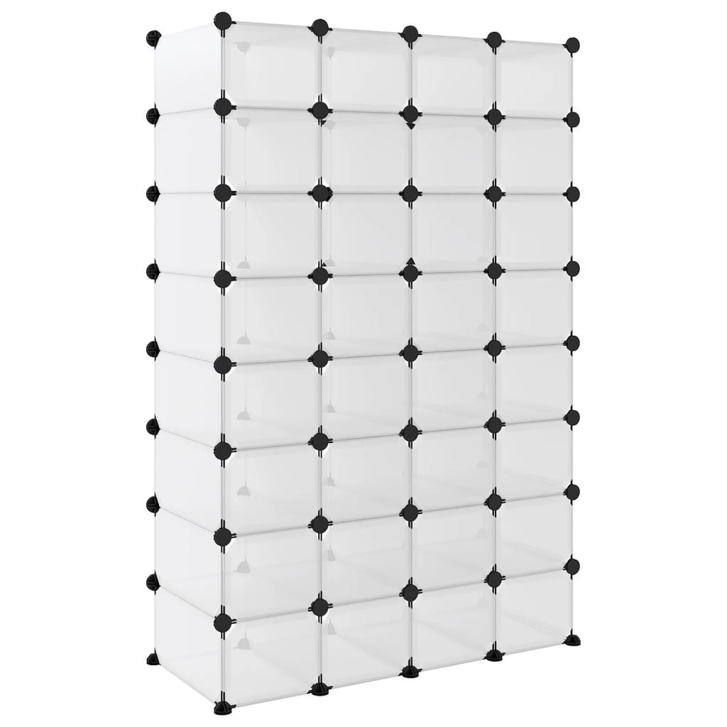 Schoenenrek 93x36,5x140 cm polypropeen transparant is nu te koop bij PeponiXL, paradijselijk wonen!