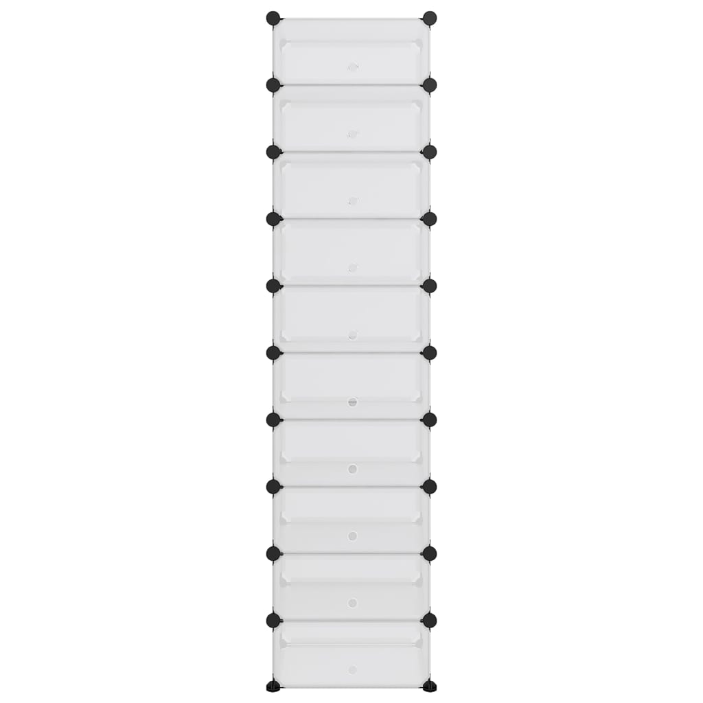 Schoenenrek 44x32x174 cm polypropeen transparant is nu te koop bij PeponiXL, paradijselijk wonen!