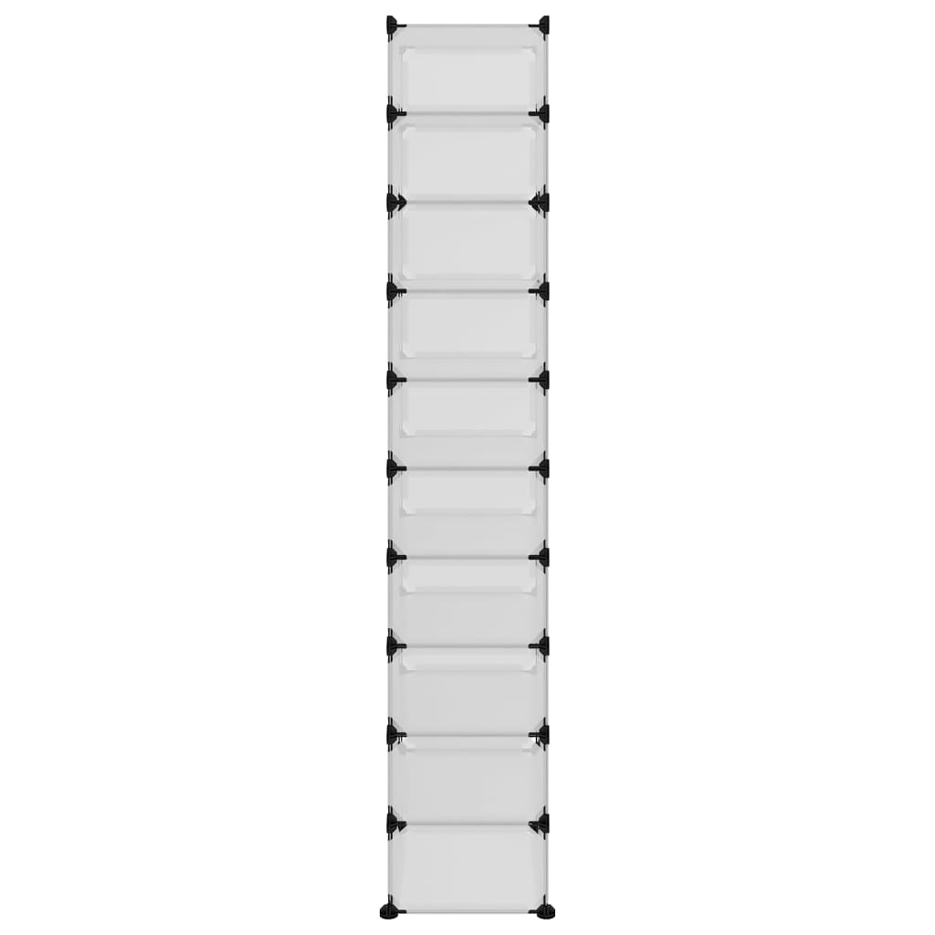 Schoenenrek 44x32x174 cm polypropeen transparant is nu te koop bij PeponiXL, paradijselijk wonen!