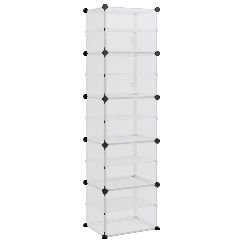 Schoenenrek 44x31,5x153,5 cm polypropeen transparant is nu te koop bij PeponiXL, paradijselijk wonen!