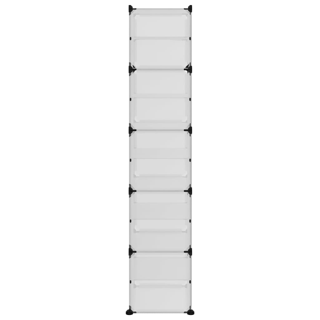 Schoenenrek 44x31,5x153,5 cm polypropeen transparant is nu te koop bij PeponiXL, paradijselijk wonen!