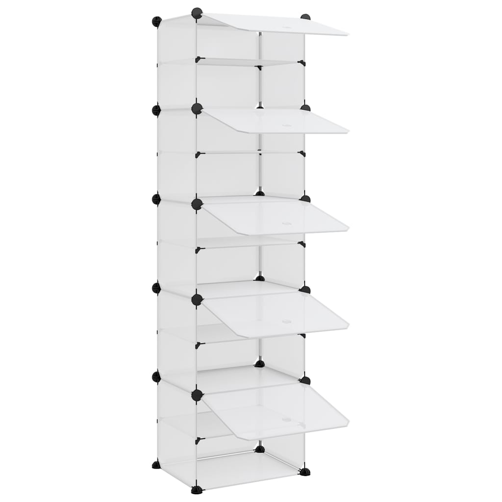 Schoenenrek 44x31,5x153,5 cm polypropeen transparant is nu te koop bij PeponiXL, paradijselijk wonen!