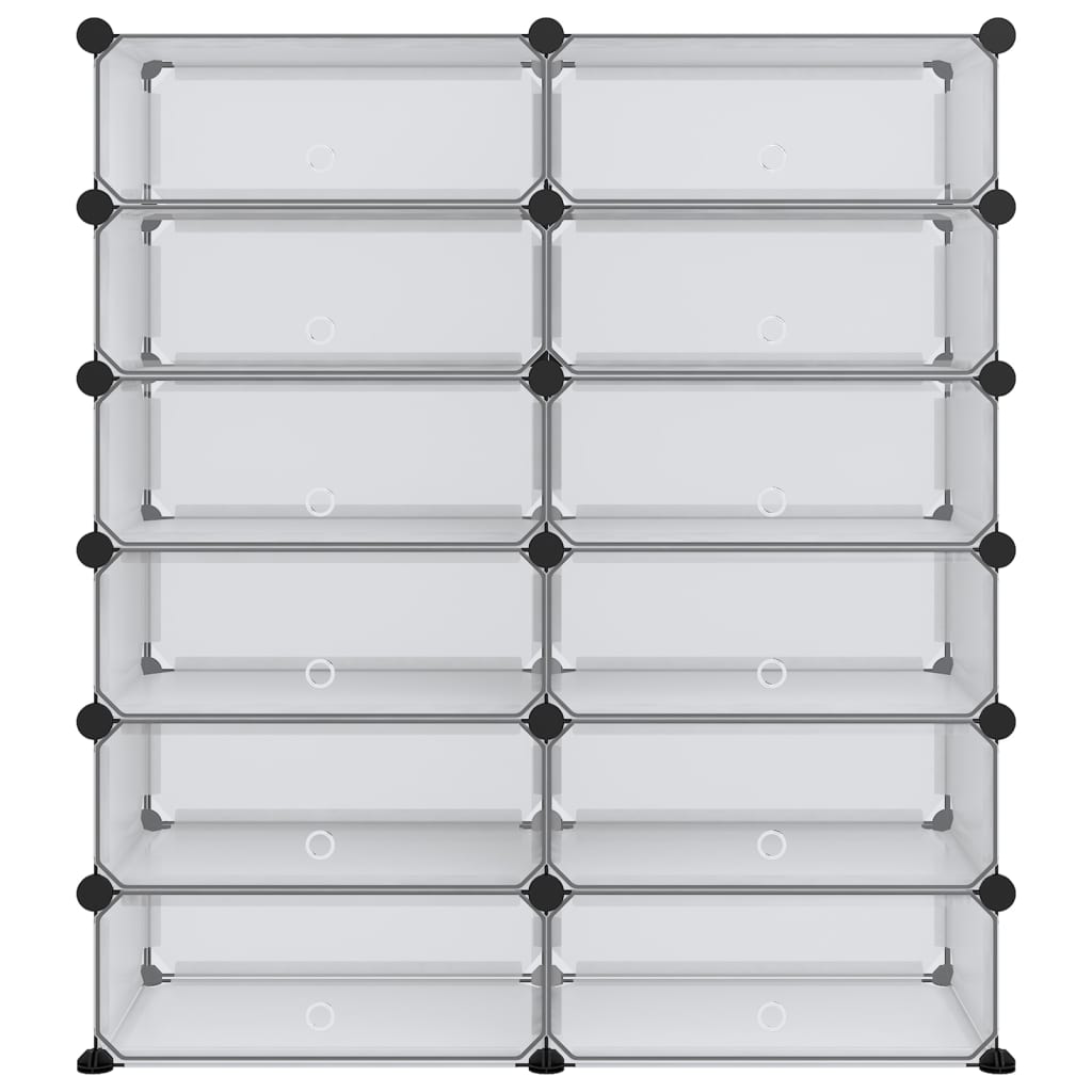 Schoenenrek 94,5x36,5x106 cm polypropeen transparant is nu te koop bij PeponiXL, paradijselijk wonen!