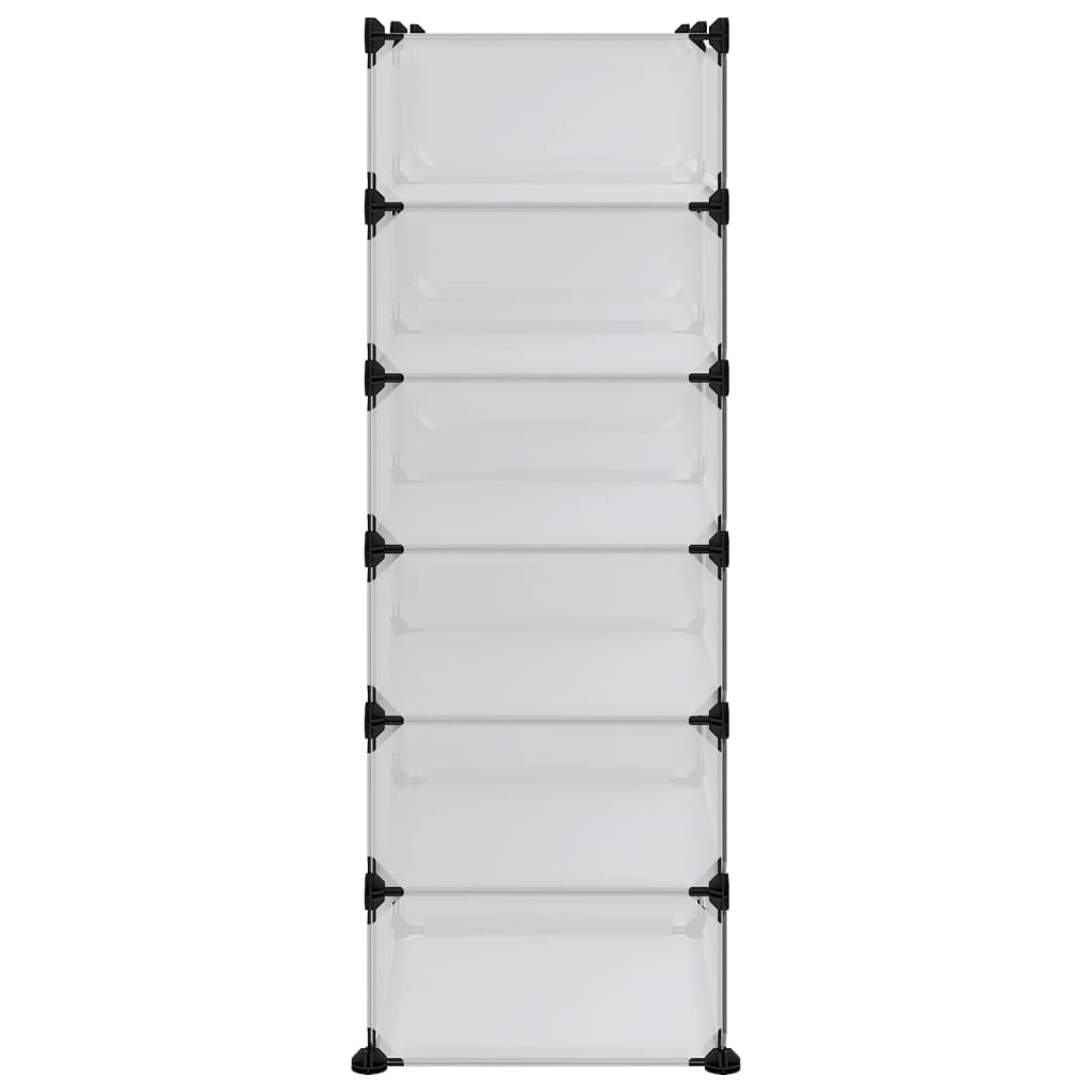 Schoenenrek 94,5x36,5x106 cm polypropeen transparant is nu te koop bij PeponiXL, paradijselijk wonen!