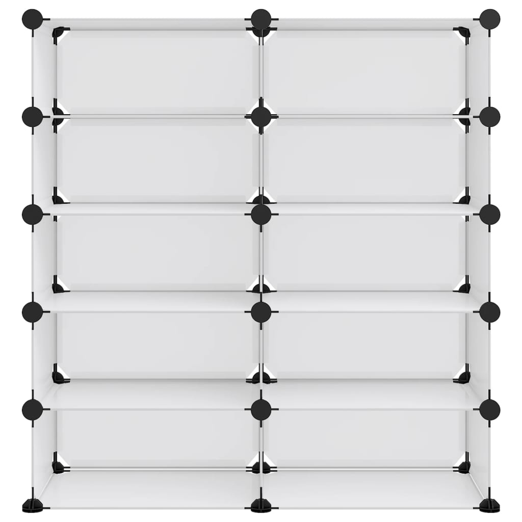 Schoenenrek 84x32x88,5 cm polypropeen transparant is nu te koop bij PeponiXL, paradijselijk wonen!