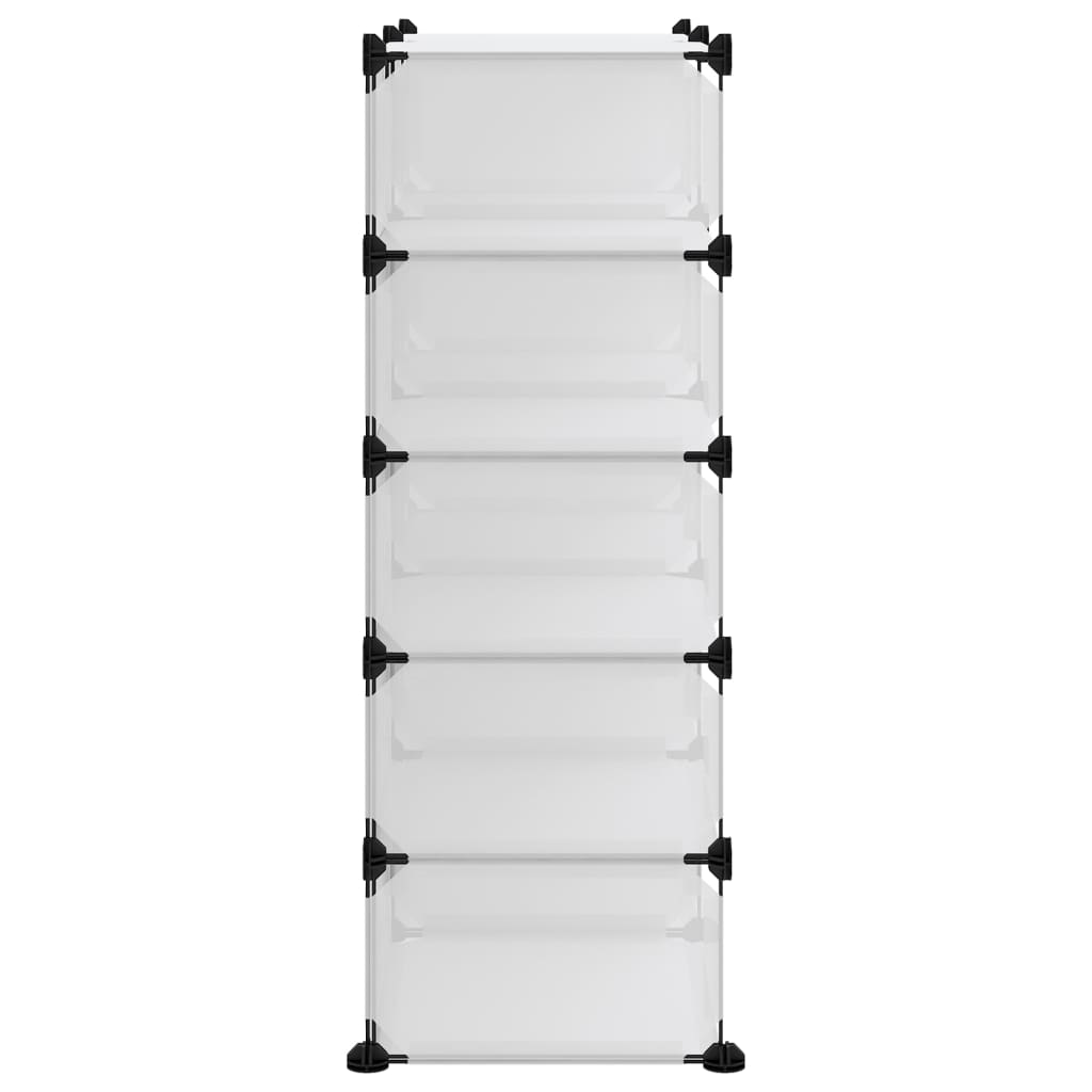 Schoenenrek 84x32x88,5 cm polypropeen transparant is nu te koop bij PeponiXL, paradijselijk wonen!