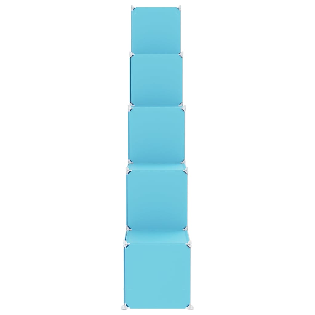 Kinderopbergmeubel met 15 vakken polypropeen blauw is nu te koop bij PeponiXL, paradijselijk wonen!
