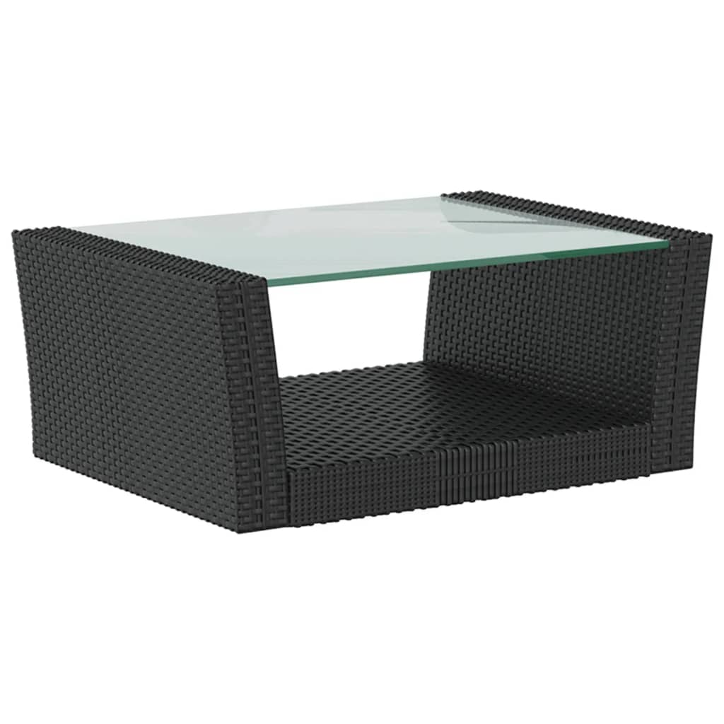 16-delige Loungeset met kussens poly rattan zwart is nu te koop bij PeponiXL, paradijselijk wonen!