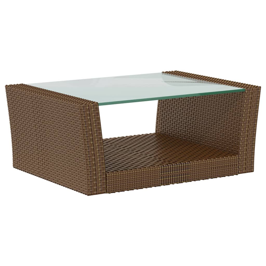 16-delige Loungeset met kussens poly rattan bruin is nu te koop bij PeponiXL, paradijselijk wonen!