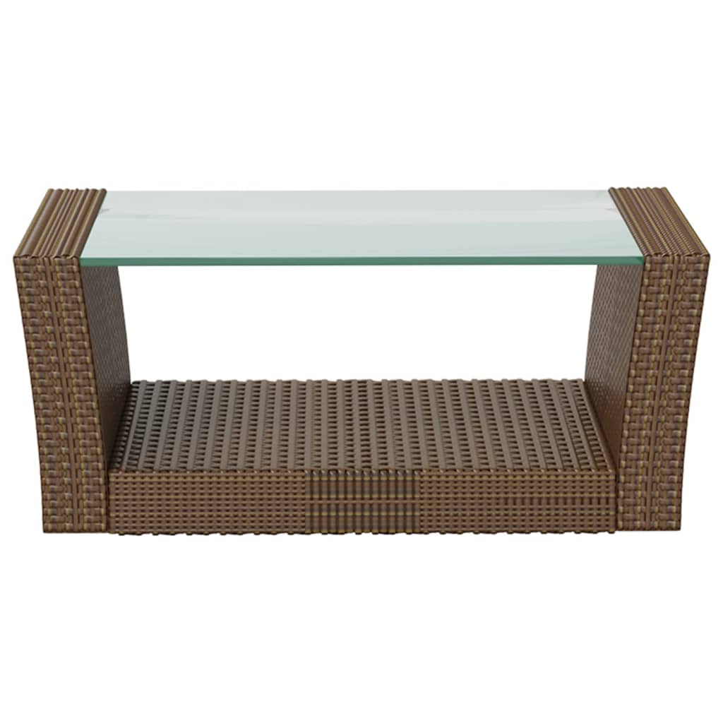 16-delige Loungeset met kussens poly rattan bruin is nu te koop bij PeponiXL, paradijselijk wonen!