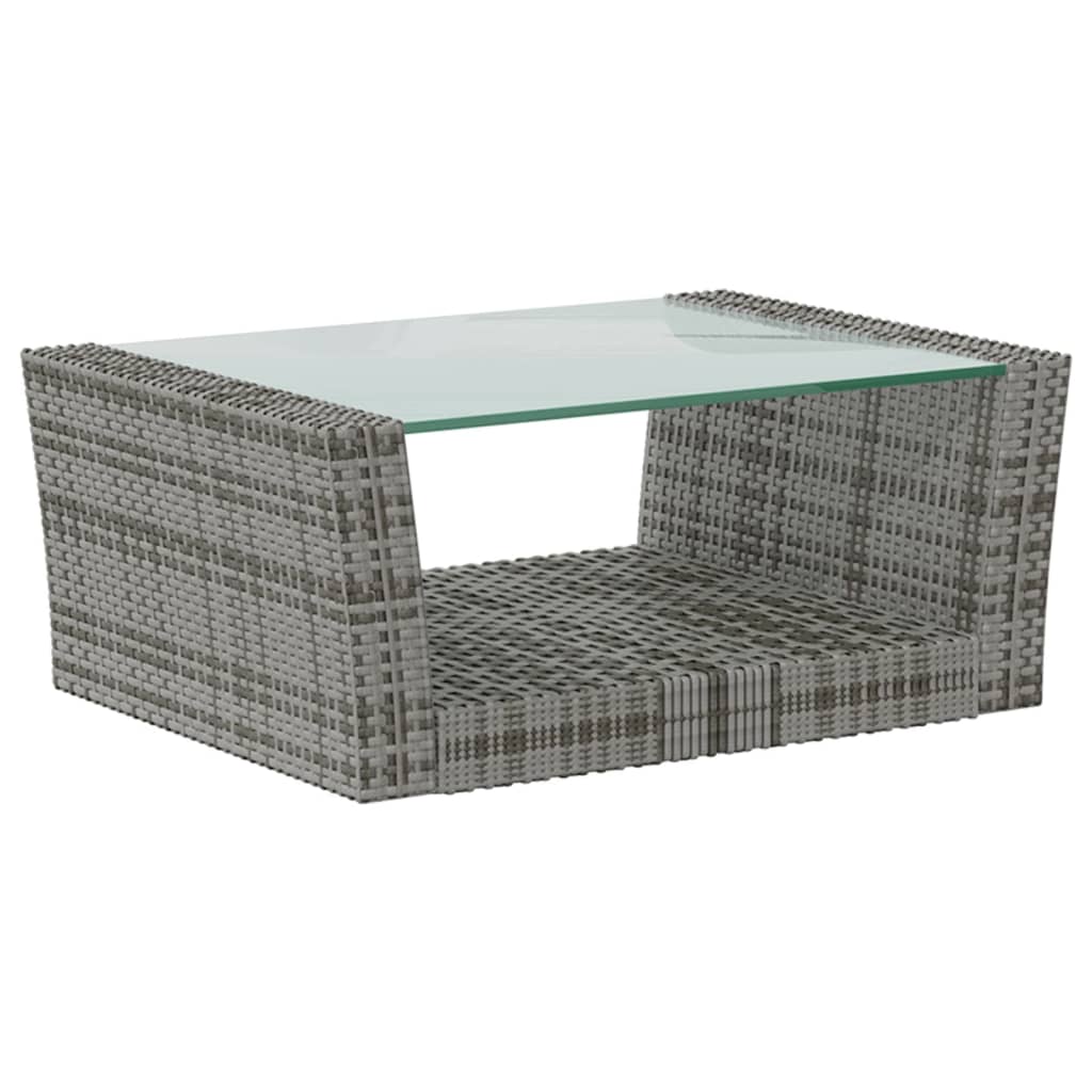 8-delige Loungeset met kussens poly rattan grijs is nu te koop bij PeponiXL, paradijselijk wonen!