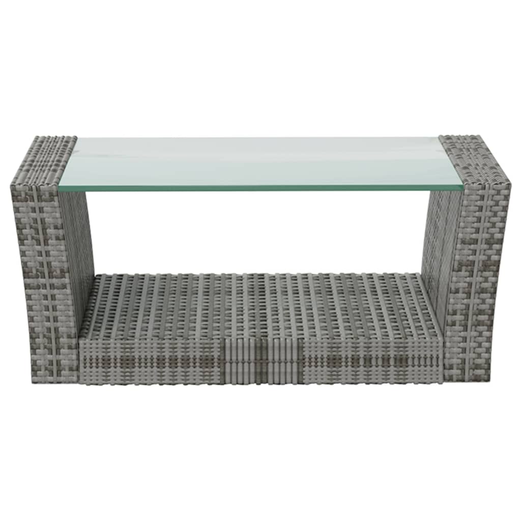 8-delige Loungeset met kussens poly rattan grijs is nu te koop bij PeponiXL, paradijselijk wonen!