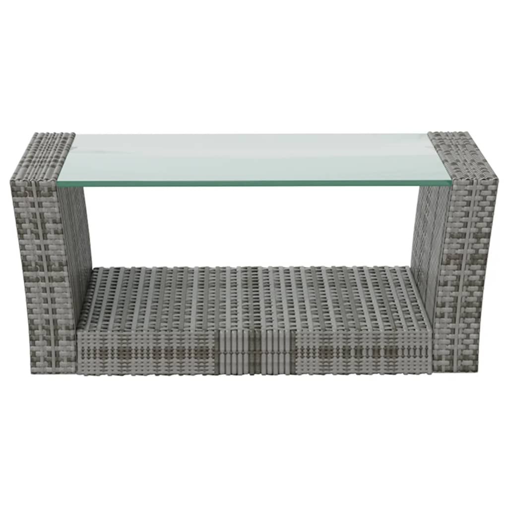 16-delige Loungeset met kussens poly rattan grijs is nu te koop bij PeponiXL, paradijselijk wonen!