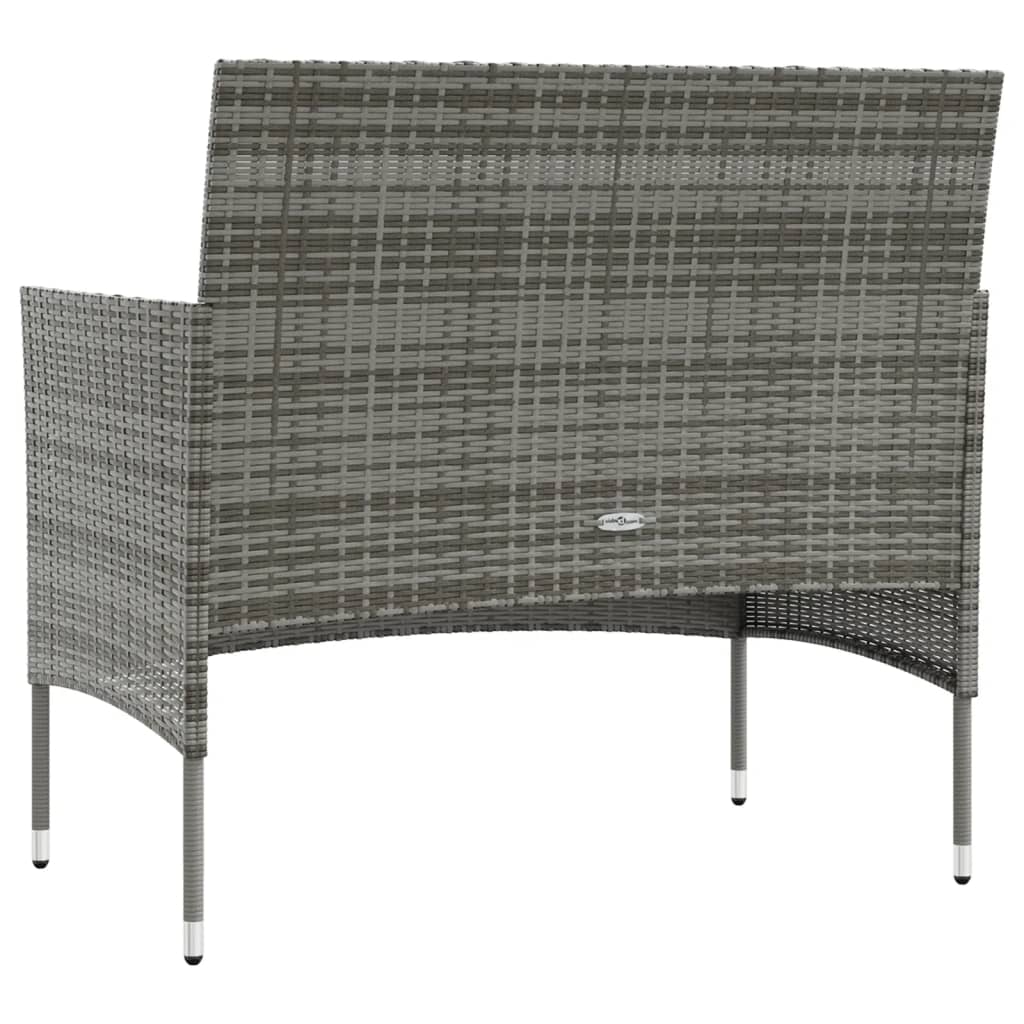 8-delige Loungeset met kussens poly rattan grijs is nu te koop bij PeponiXL, paradijselijk wonen!