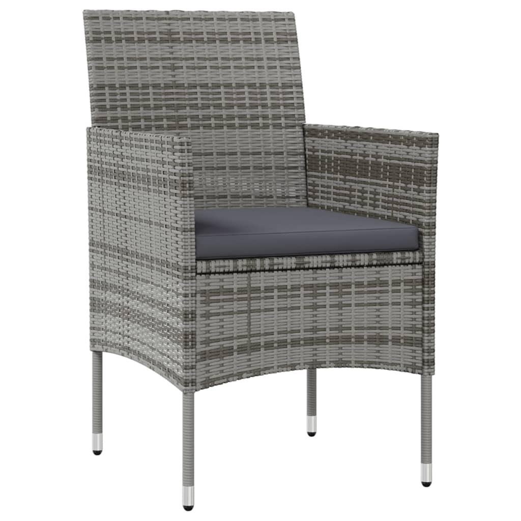 8-delige Loungeset met kussens poly rattan grijs is nu te koop bij PeponiXL, paradijselijk wonen!