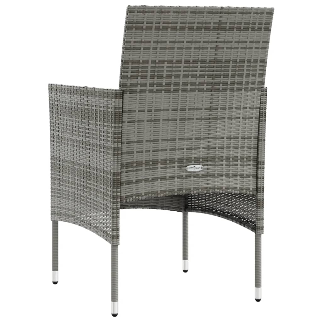8-delige Loungeset met kussens poly rattan grijs is nu te koop bij PeponiXL, paradijselijk wonen!