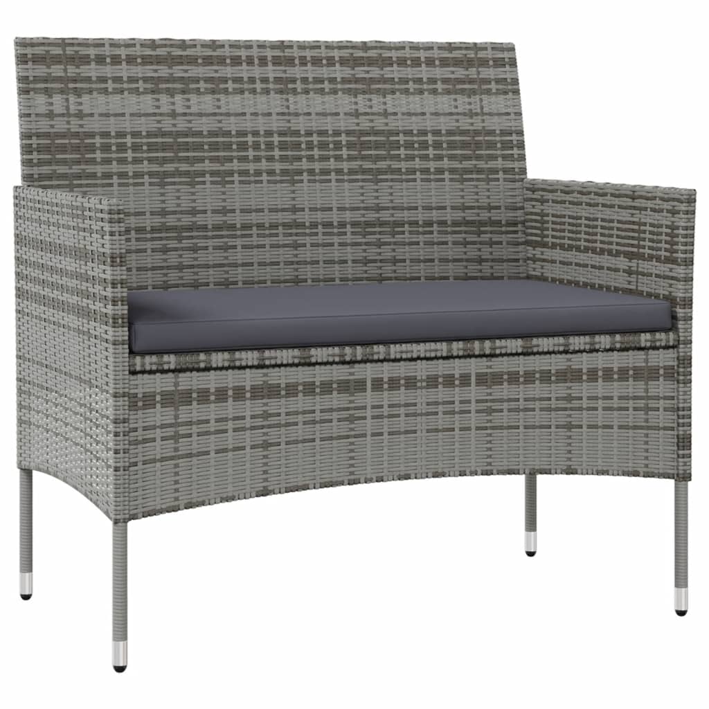 16-delige Loungeset met kussens poly rattan grijs is nu te koop bij PeponiXL, paradijselijk wonen!