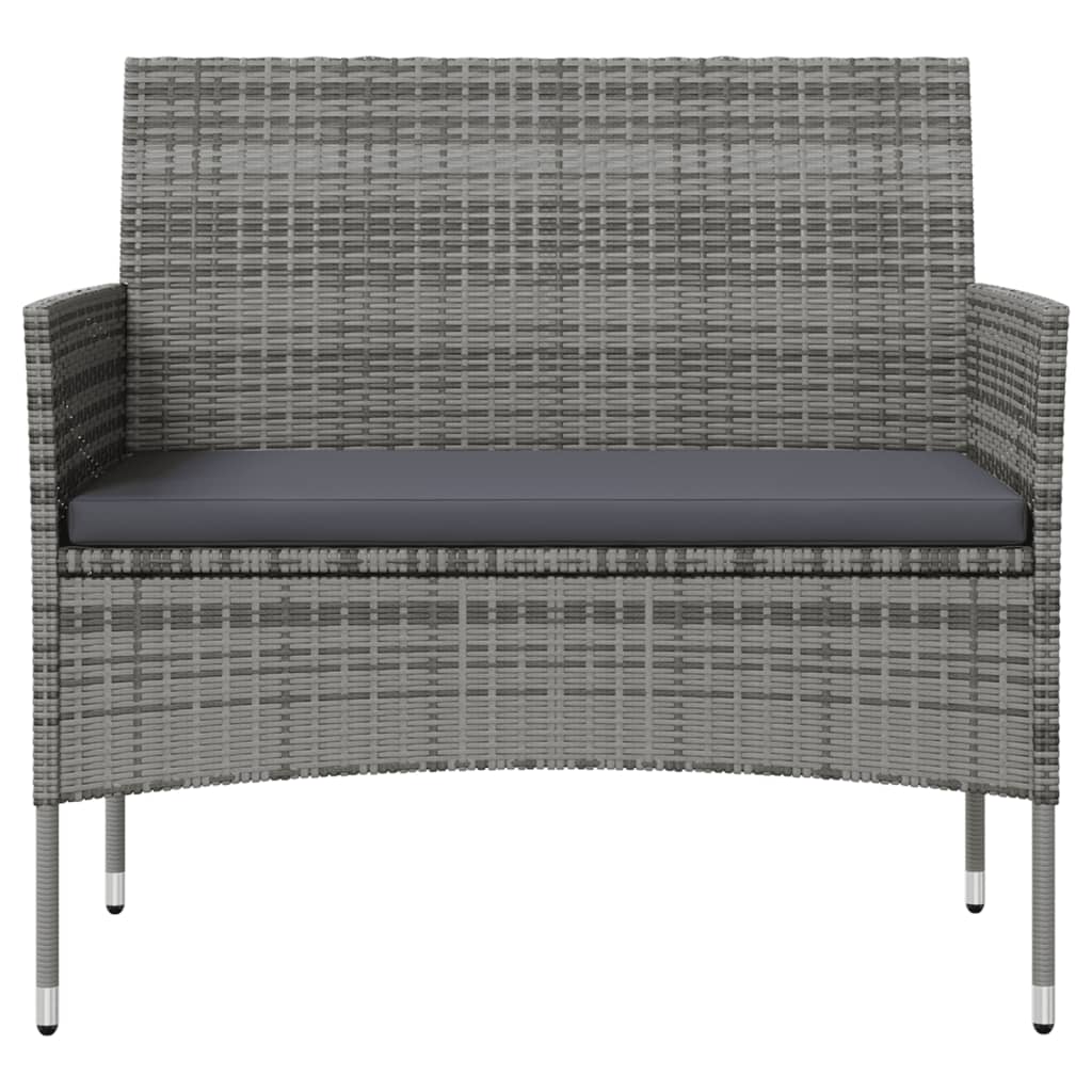 16-delige Loungeset met kussens poly rattan grijs is nu te koop bij PeponiXL, paradijselijk wonen!