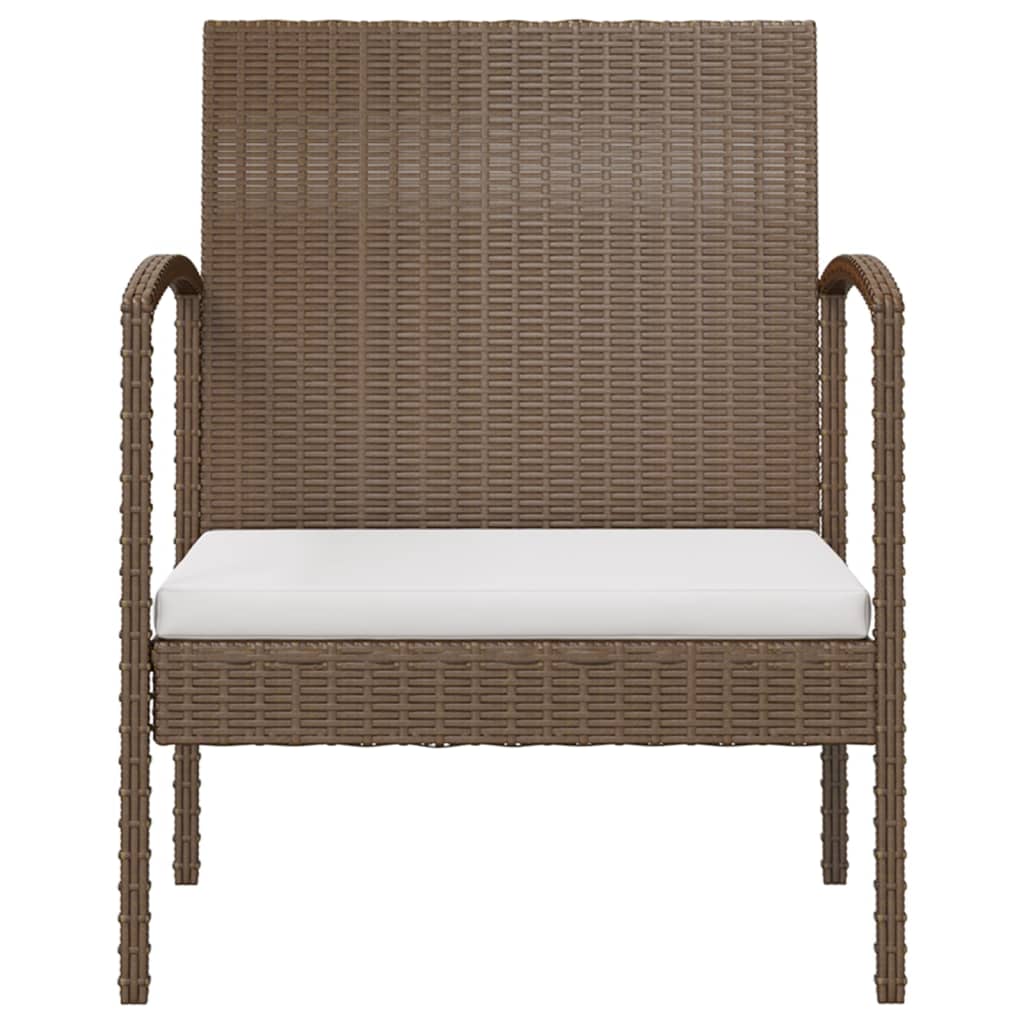 16-delige Loungeset met kussens poly rattan bruin is nu te koop bij PeponiXL, paradijselijk wonen!
