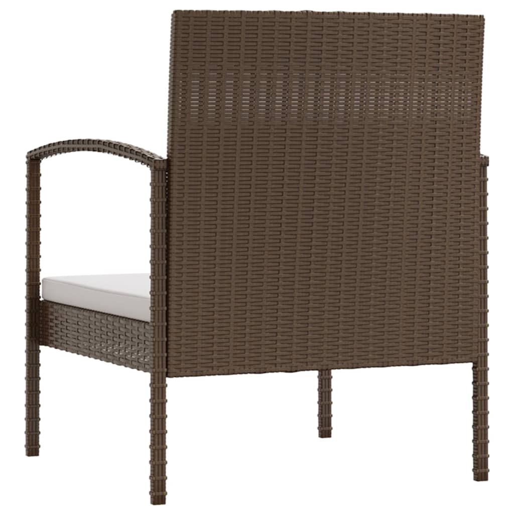 16-delige Loungeset met kussens poly rattan bruin is nu te koop bij PeponiXL, paradijselijk wonen!