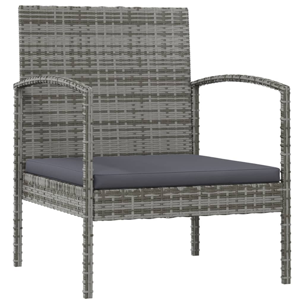 8-delige Loungeset met kussens poly rattan grijs is nu te koop bij PeponiXL, paradijselijk wonen!