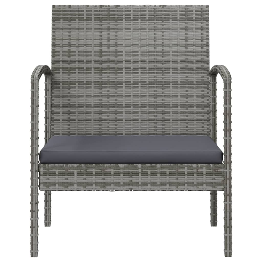 8-delige Loungeset met kussens poly rattan grijs is nu te koop bij PeponiXL, paradijselijk wonen!