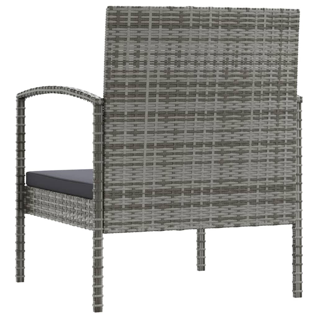 8-delige Loungeset met kussens poly rattan grijs is nu te koop bij PeponiXL, paradijselijk wonen!