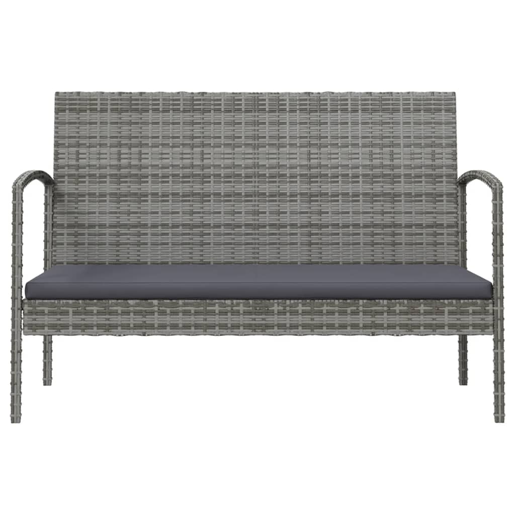 16-delige Loungeset met kussens poly rattan grijs is nu te koop bij PeponiXL, paradijselijk wonen!