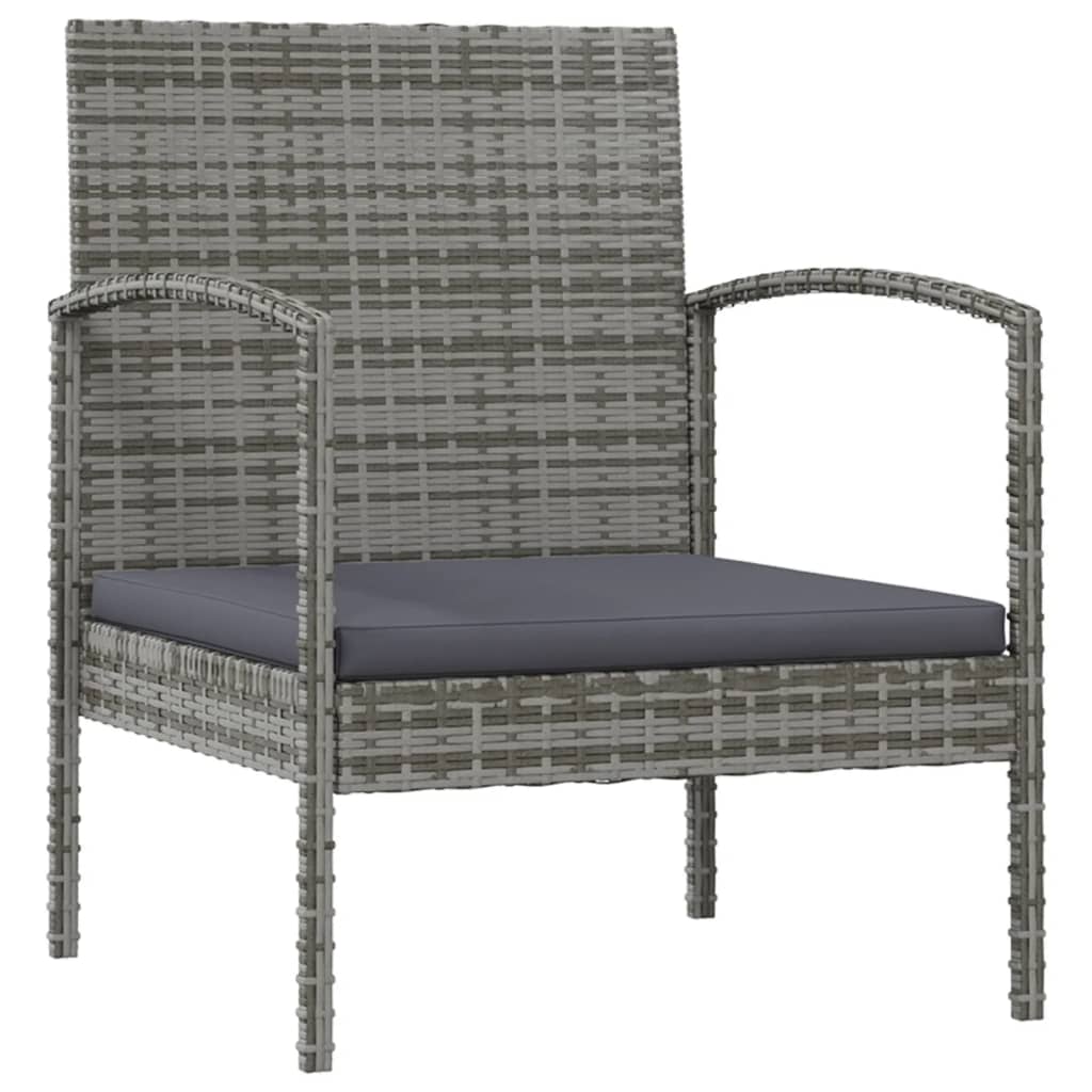 16-delige Loungeset met kussens poly rattan grijs is nu te koop bij PeponiXL, paradijselijk wonen!