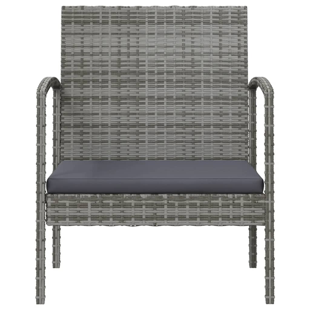 16-delige Loungeset met kussens poly rattan grijs is nu te koop bij PeponiXL, paradijselijk wonen!