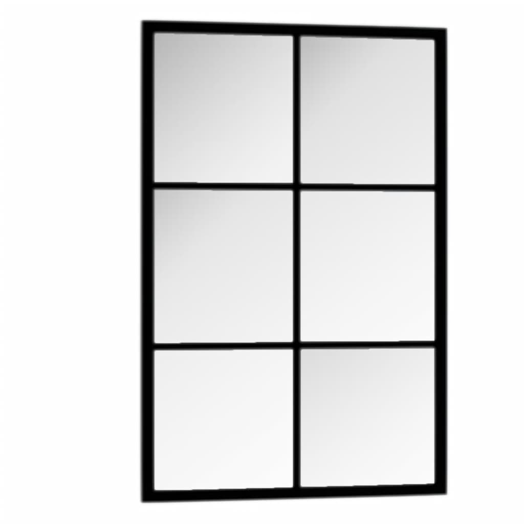 Wandspiegel 60x40 cm metaal zwart is nu te koop bij PeponiXL, paradijselijk wonen!