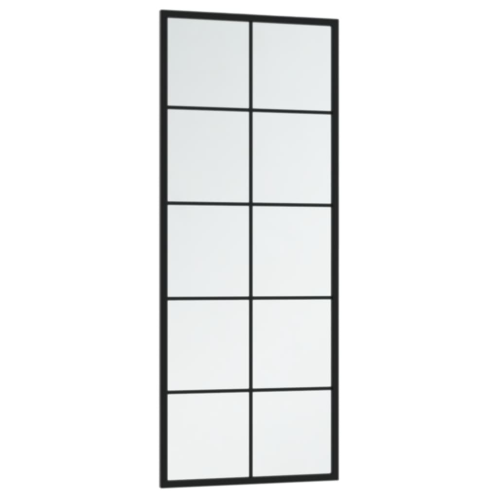 Wandspiegel 100x40 cm metaal zwart is nu te koop bij PeponiXL, paradijselijk wonen!