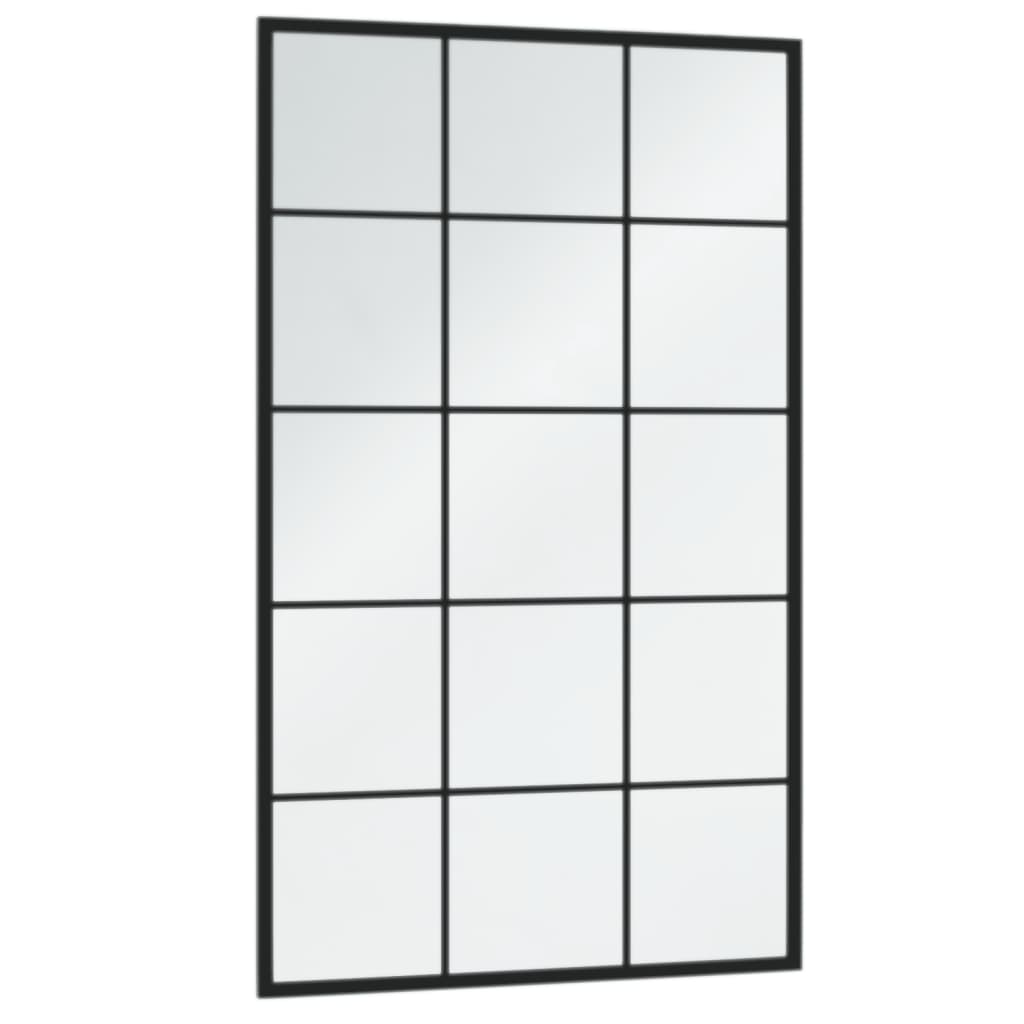 Wandspiegel 100x60 cm metaal zwart is nu te koop bij PeponiXL, paradijselijk wonen!
