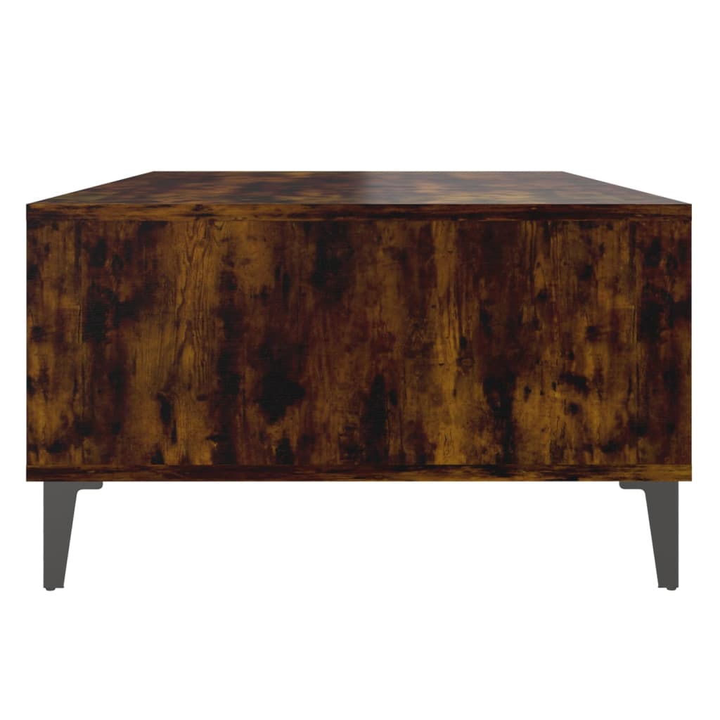 Salontafel 103,5x60x35 cm bewerkt hout gerookt eikenkleurig is nu te koop bij PeponiXL, paradijselijk wonen!