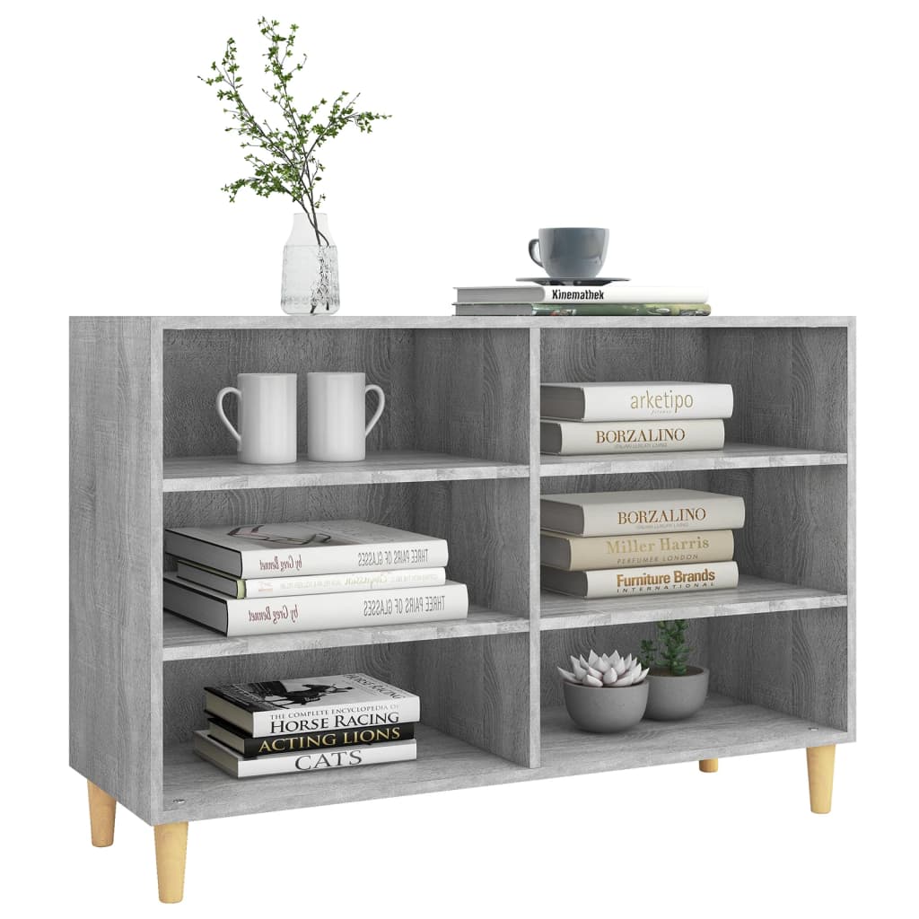 Dressoir 103,5x35x70 cm bewerkt hout grijs sonoma eikenkleurig is nu te koop bij PeponiXL, paradijselijk wonen!