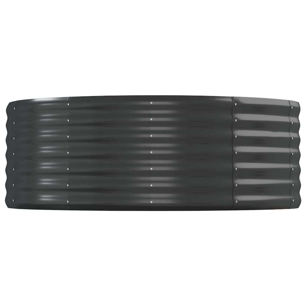 Plantenbak 544x100x36 cm gegalvaniseerd staal antracietkleurig is nu te koop bij PeponiXL, paradijselijk wonen!