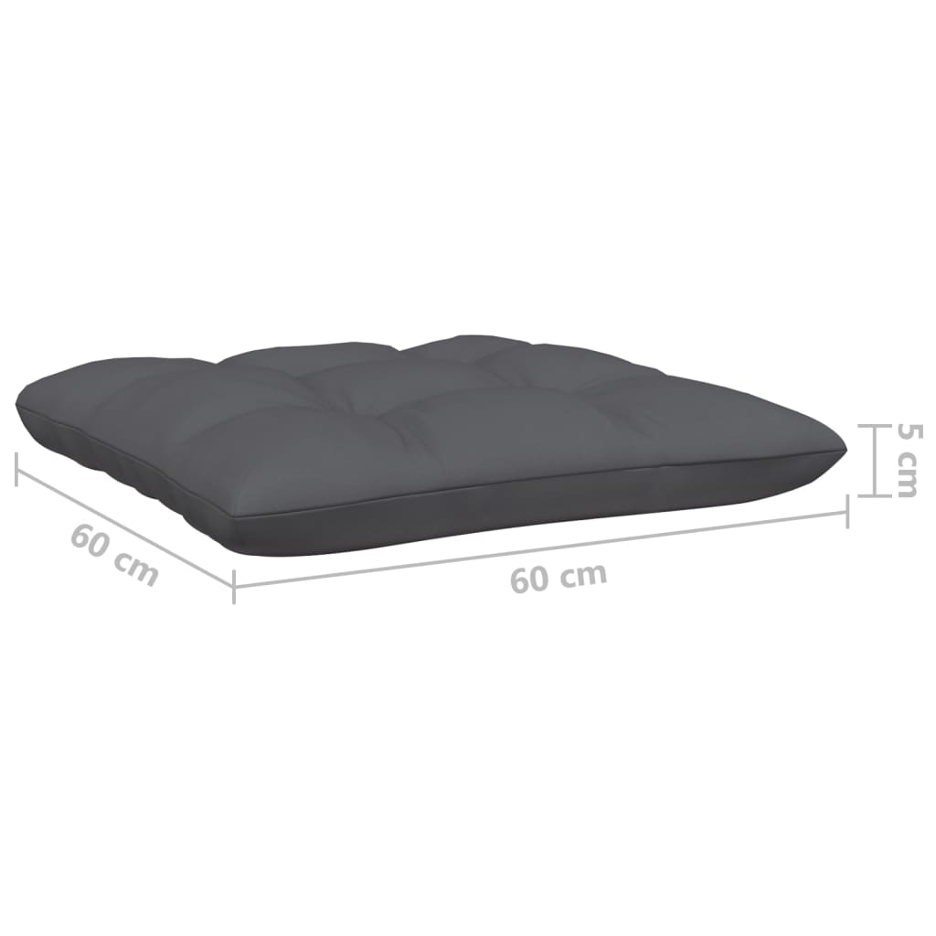 3-delige Loungeset met antracietkleurige kussens grenenhout is nu te koop bij PeponiXL, paradijselijk wonen!