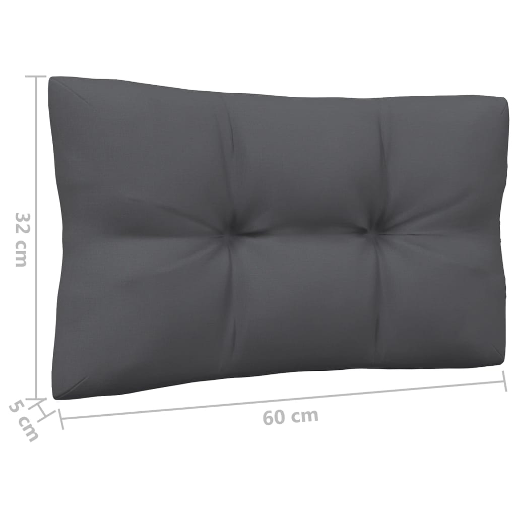 8-delige Loungeset met antracietkleurige kussens grenenhout is nu te koop bij PeponiXL, paradijselijk wonen!