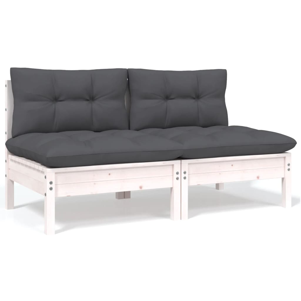 4-delige Loungeset met kussens massief grenenhout is nu te koop bij PeponiXL, paradijselijk wonen!