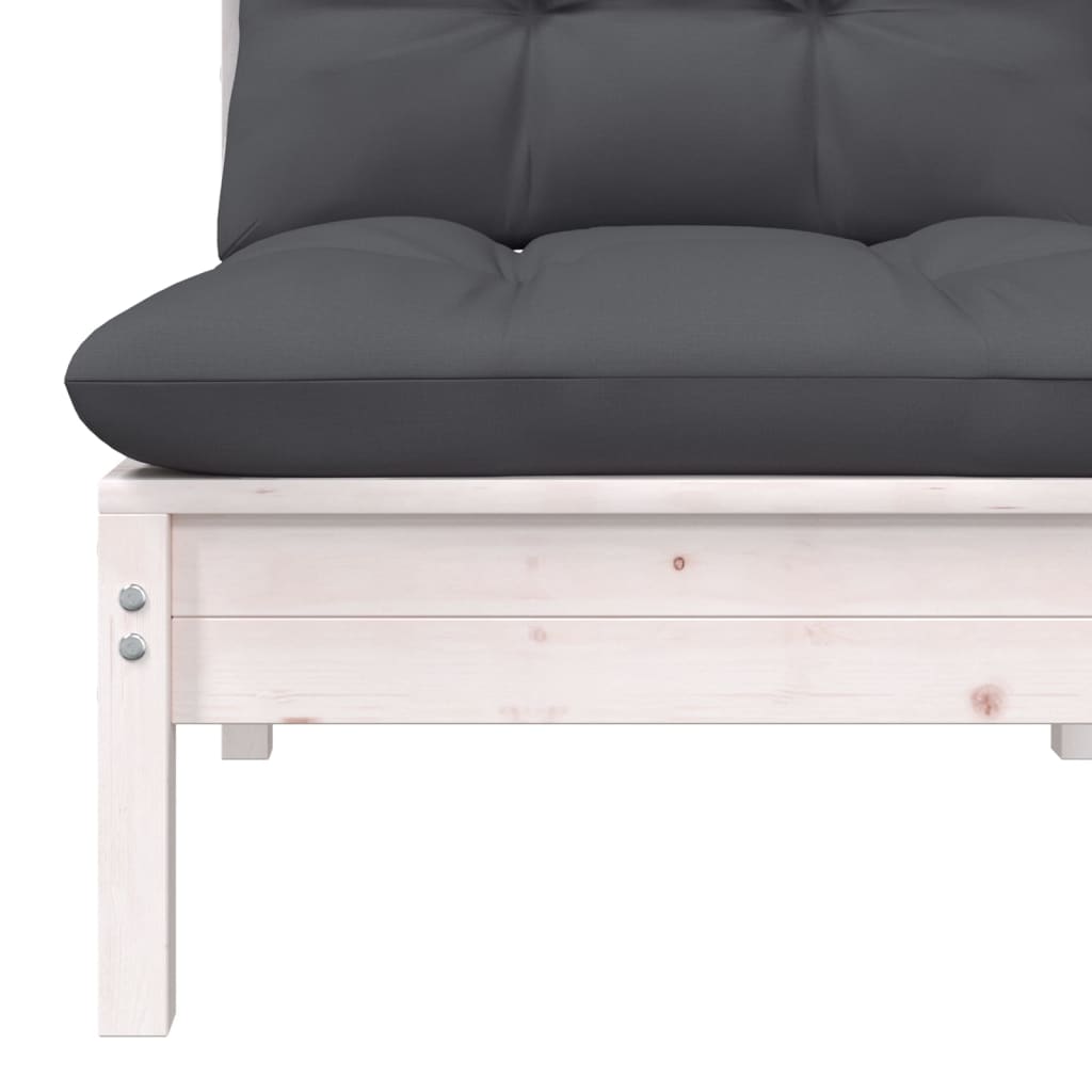 5-delige Loungeset met kussens massief grenenhout is nu te koop bij PeponiXL, paradijselijk wonen!
