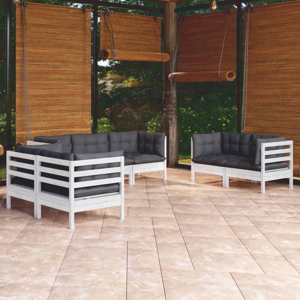 7-delige Loungeset met kussens massief grenenhout is nu te koop bij PeponiXL, paradijselijk wonen!
