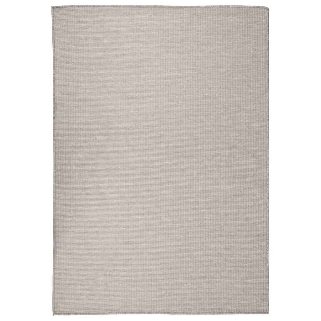 Buitenkleed platgeweven 160x230 cm lichtgrijs is nu te koop bij PeponiXL, paradijselijk wonen!